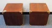 PAIR OF CAMPAIGN STYLE BRASS M