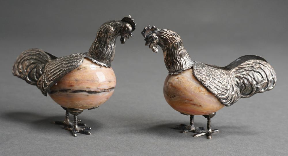 PAIR OF CAMUSSO, PERU, STERLING