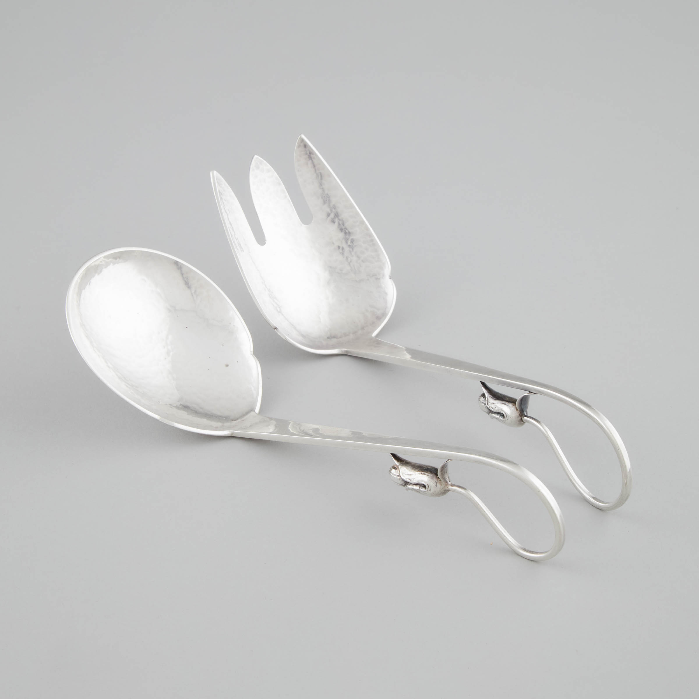 Pair of Canadian Silver Salad