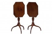 PAIR OF CANDLESTANDS ONE OLD O