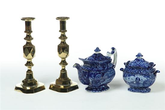PAIR OF CANDLESTICKS AND HISTORIC