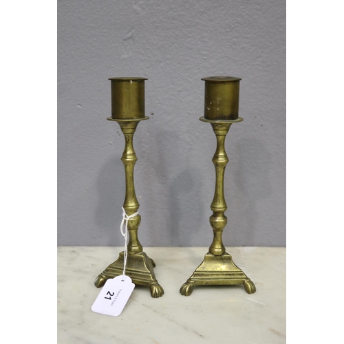 Pair of candlesticks, each approx
