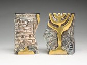 PAIR OF CANDLESTICKS SIGNED "A