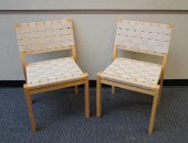 PAIR OF CANVAS WEBBED AND MAPL