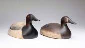 PAIR OF CANVASBACK DECOYS BY E