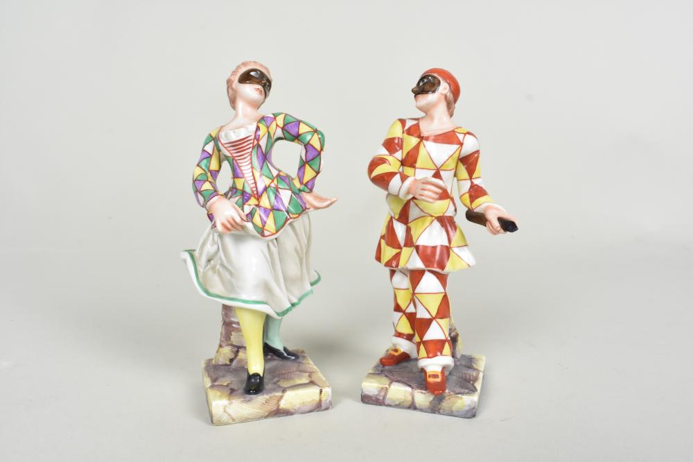 PAIR OF CAPO DI MONTE PORCELAIN