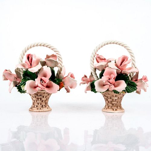 PAIR OF CAPODIMONTE STYLED