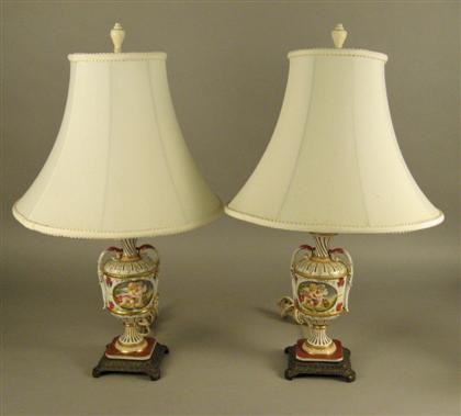 Pair of Capodimonte Table