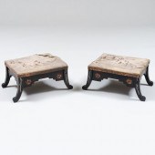 PAIR OF CARLO BUGATTI INLAID P