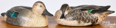 PAIR OF CARVED AND PAINTED BLU