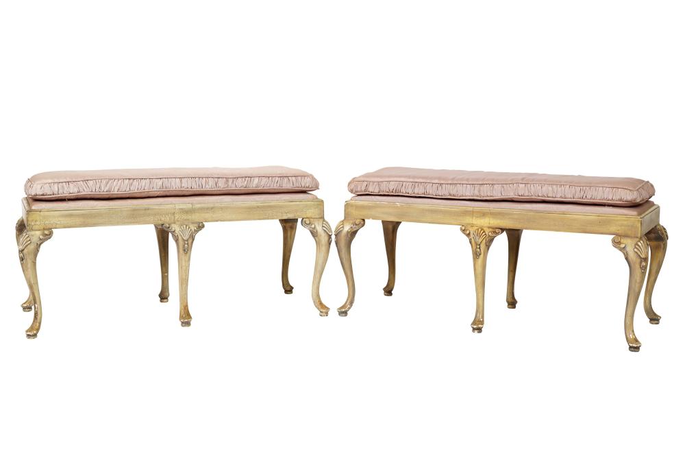 PAIR OF CARVED AND PAINTED