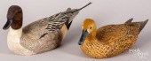 PAIR OF CARVED AND PAINTED PIN