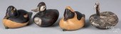 PAIR OF CARVED AND PAINTED BUF