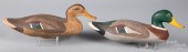 PAIR OF CARVED AND PAINTED MAL