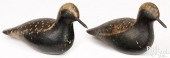 PAIR OF CARVED AND PAINTED SHO