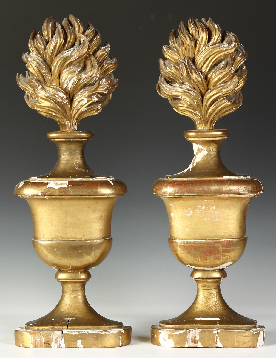 Pair of Carved & Gilded