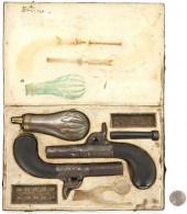 PAIR OF CASED BELGIAN BOXLOCK