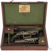 PAIR OF CASED JOHN MANTON & SO