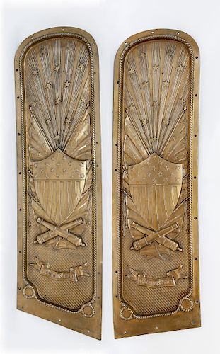 PAIR OF CAST BRONZE GANGWAY