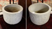 PAIR OF CAST CONCRETE GARDEN P
