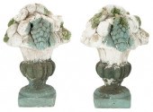 PAIR OF CAST CONCRETE GARDEN U