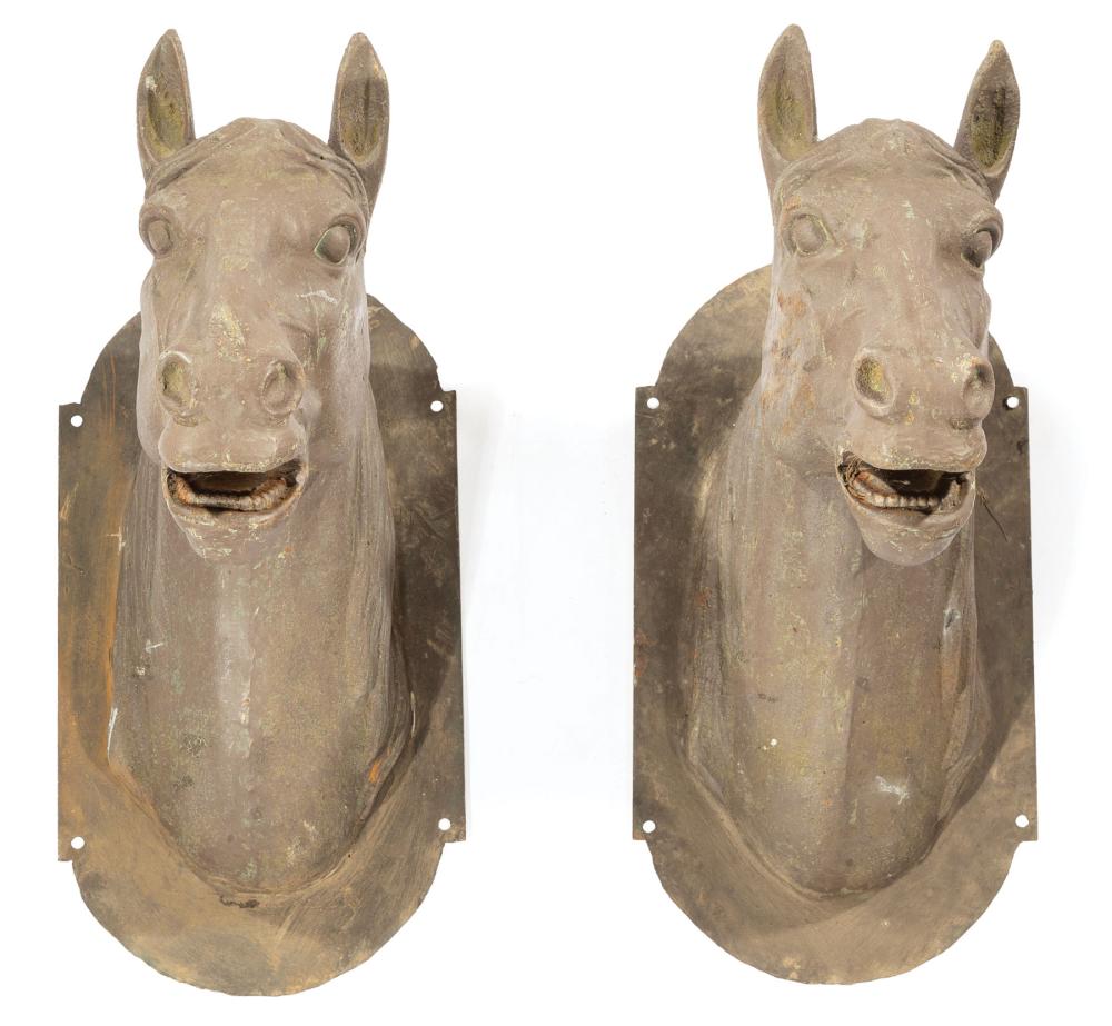 PAIR OF CAST IRON ARCHITECTURAL