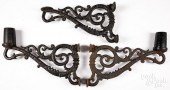 PAIR OF CAST IRON DIETZ NO. 3
