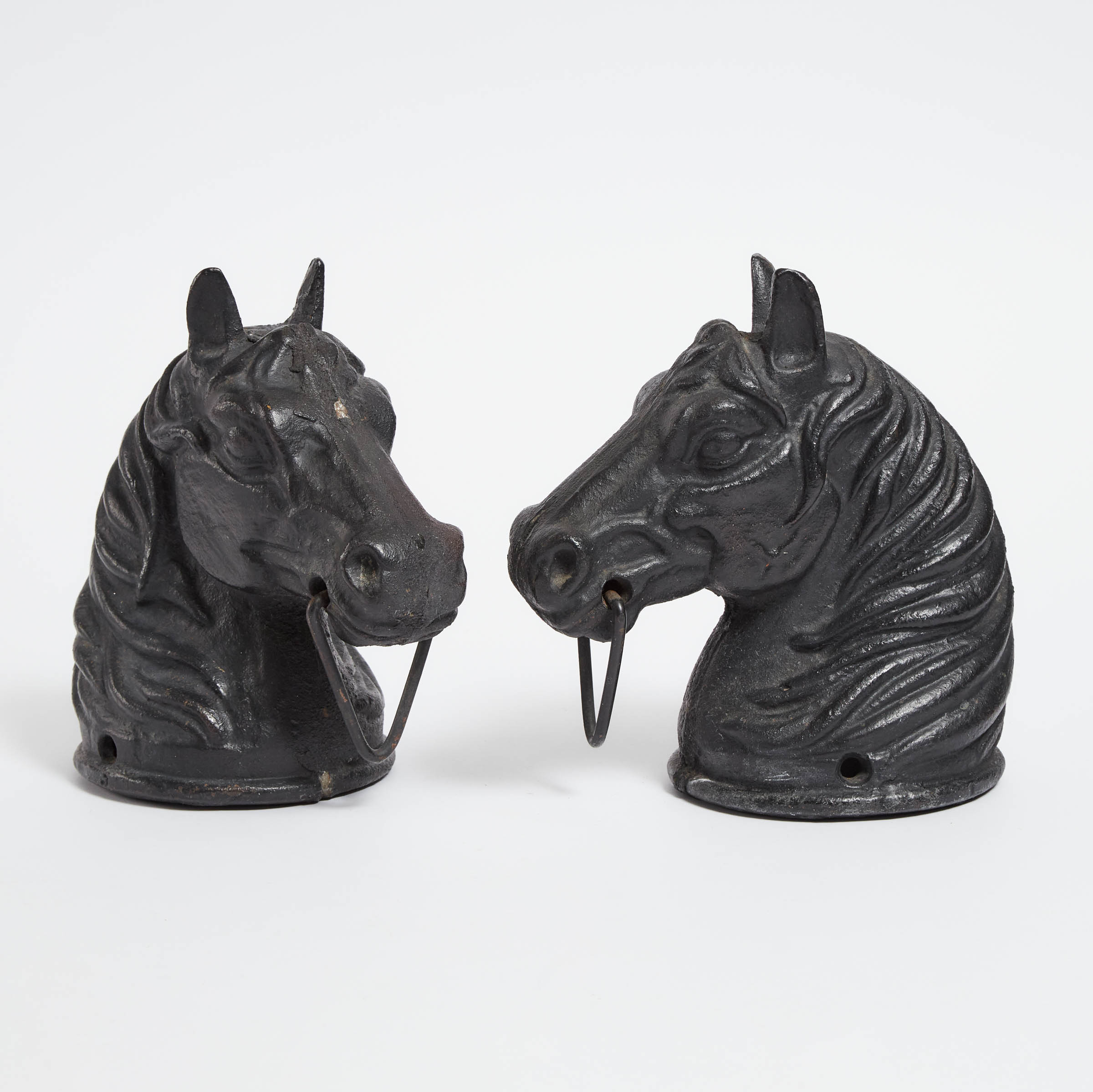 Pair of Cast Iron Hitching Post