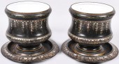 PAIR OF CAST IRON PARTIALLY GI