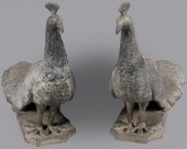 PAIR OF CAST RESIN (?) GARDEN