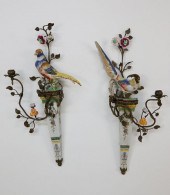 PAIR OF CASTILIAN PORCELAIN AN