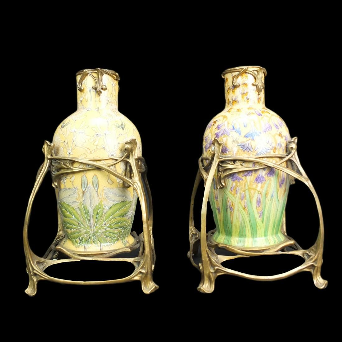 PAIR OF CASTILIAN PORCELAIN