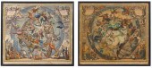 PAIR OF CELESTIAL MAPS AFTER J