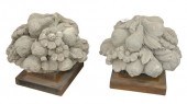 PAIR OF CEMENT GARDEN GROUPS O