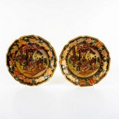 PAIR OF CERAMIC JAPANESE SATSU