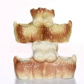 PAIR OF CERAMIC SCHNAUZER DOG
