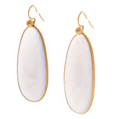 PAIR OF CHALCEDONY, 18K YELLOW