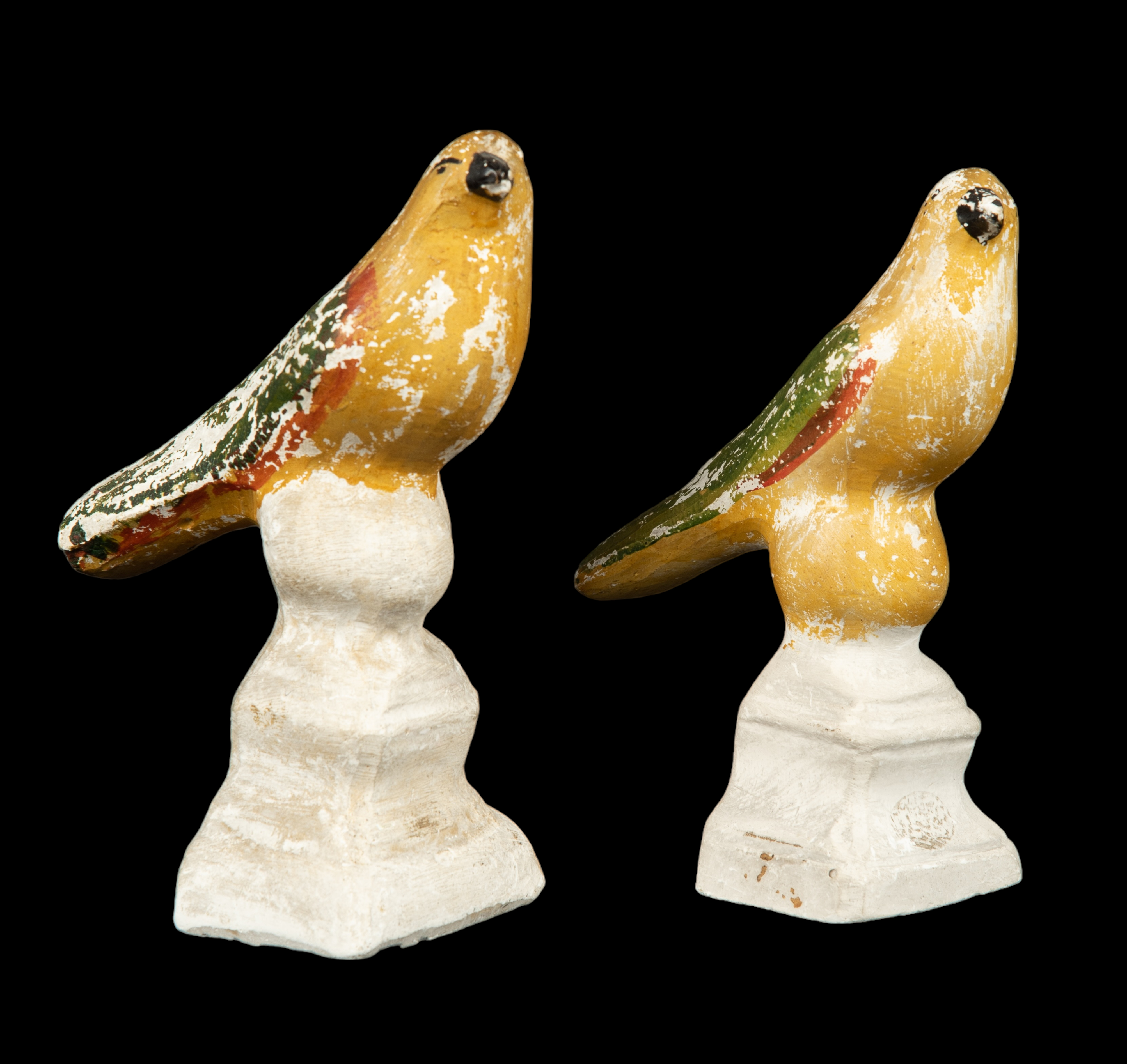 Pair of chalkware figurines,