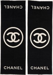 PAIR OF CHANEL CC LOGO REVERSI