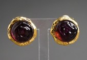PAIR OF CHANEL GRIPOIX EAR CLI
