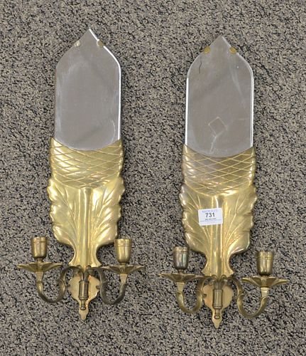 PAIR OF CHAPMAN BRASS AND