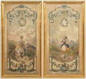 Pair of Charles Lutyens painti