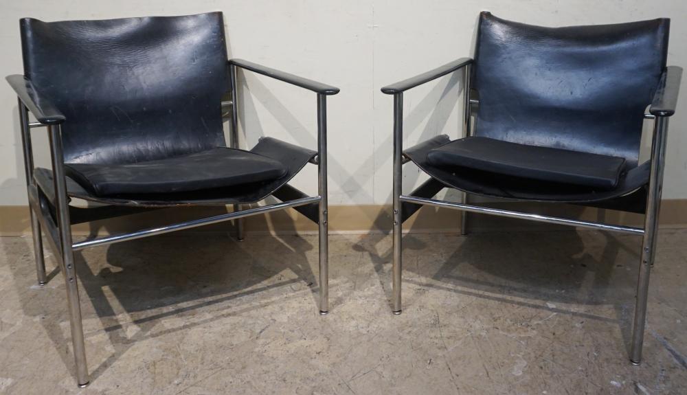 PAIR OF CHARLES POLLOCK FOR KNOLL