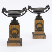 PAIR OF CHARLES X PATINATED-BR