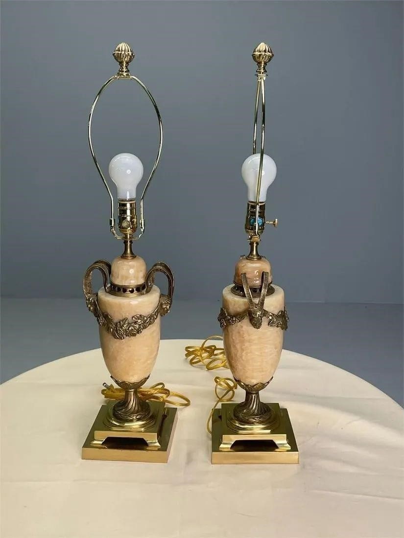PAIR OF CHELSEA HOUSE MARBLE &