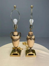 PAIR OF CHELSEA HOUSE MARBLE &