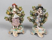 PAIR OF CHELSEA STYLE PORCELAI