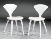 PAIR OF CHERNER WHITE LACQUER