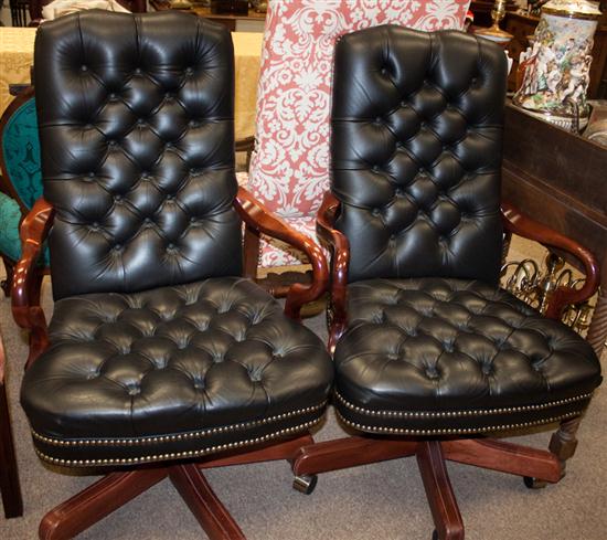 Pair of cherrywood leather