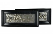 PAIR OF CHERUB RELIEF PANELSea